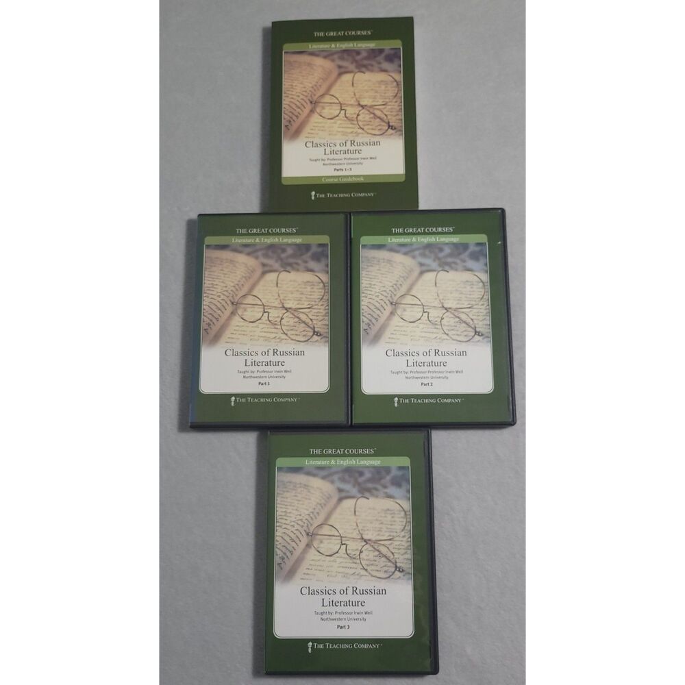 The Great Courses Classics of‎ Russian Literature Parts 1-3 DVD Set w/Guidebook